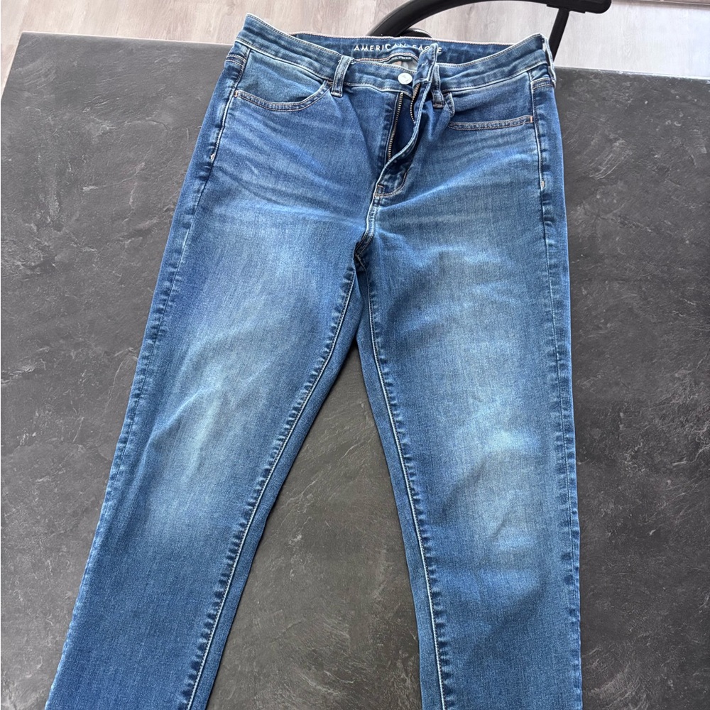 American Eagle Skinny Jeans in Blue Wash